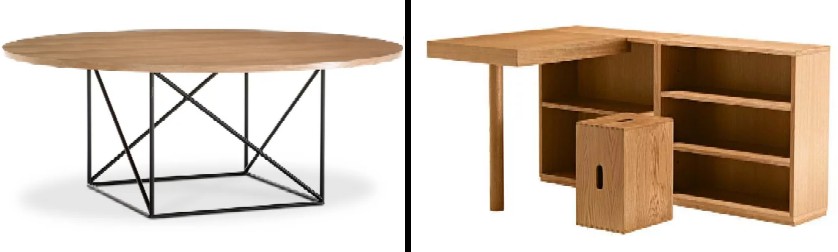 LC15 Conference Table and LC16 Wooden Desk